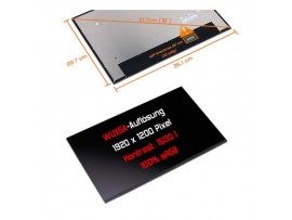 LCD LED WLED ZASLON 16.0" N160JCA 349mm za prenosnik HP, LENOVO, DELL, ASUS, ACER / FHD 1920X1080 IPS /  30-pinski EDP, eDP 1.4, HBR1 20mm / MAT / TANEK / BREZ NOSILCEV